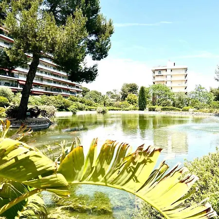 Lägenhet Appt 2 Bd-4 Pers-pool Wifi Tennis Park-sea View Cagnes-sur-Mer