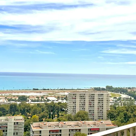 Appt 2 Bd-4 Pers-pool Wifi Tennis Park-sea View Cagnes-sur-Mer