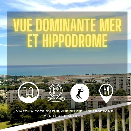 Lägenhet Appt 2 Bd-4 Pers-pool Wifi Tennis Park-sea View *
